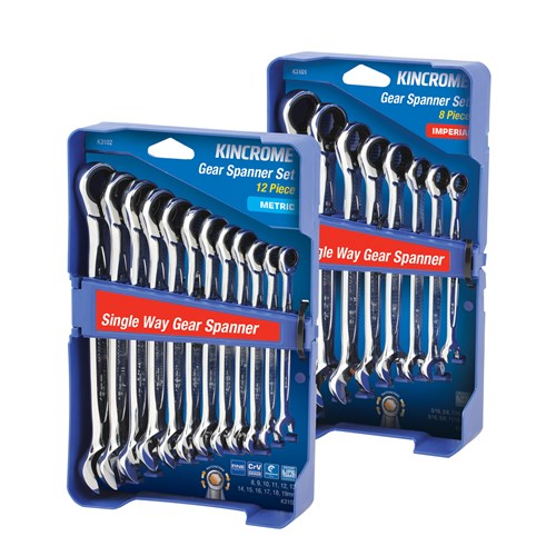 Single Way Gear Spanner Bundle 20 Piece