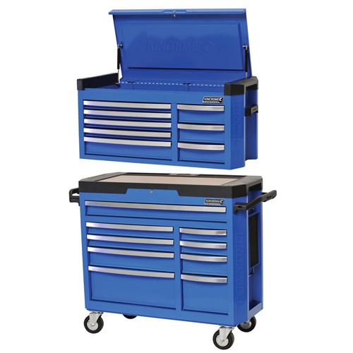 CONTOUR® Storage Combo 17 Drawer 42" Blue