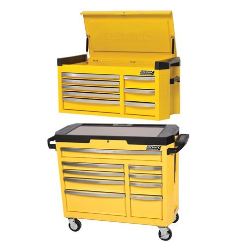 CONTOUR® Storage Combo 17 Drawer 42" Yellow