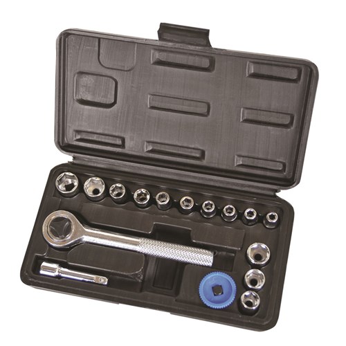 Socket Set 16 Piece 1/4" Drive - Metric