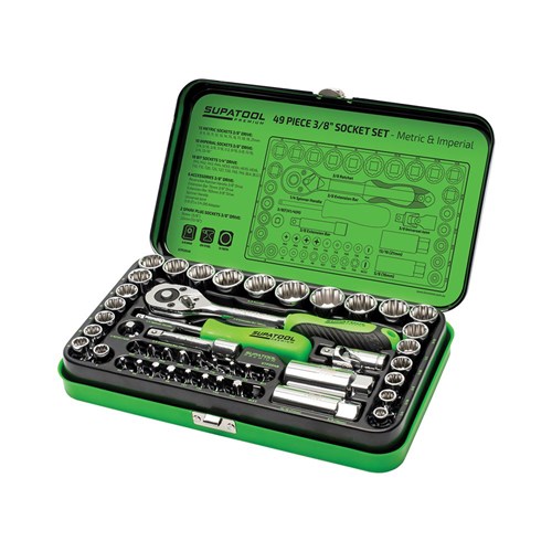 Socket Set 49 Piece 3/8" Drive - Metric & Imperial