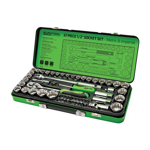 Socket Set 57 Piece 1/2" Drive - Metric & Imperial