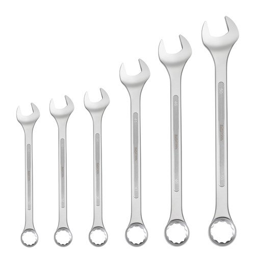 Jumbo Combination Spanner Set 6 Piece - Metric