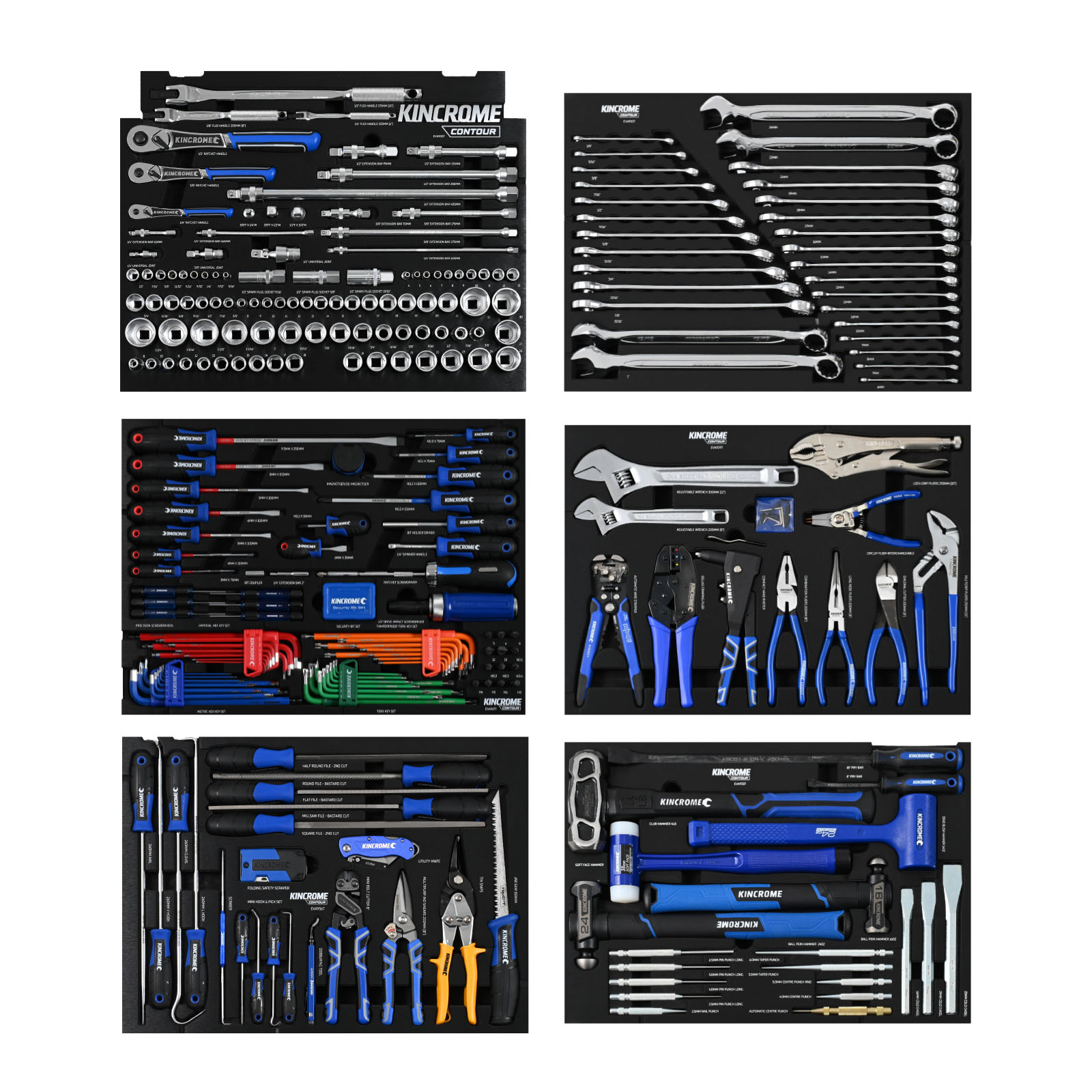 CONTOUR Mini Tool Workshop 66 Piece 1/4 Drive - Black Series - Kincrome  Tools - Kincrome