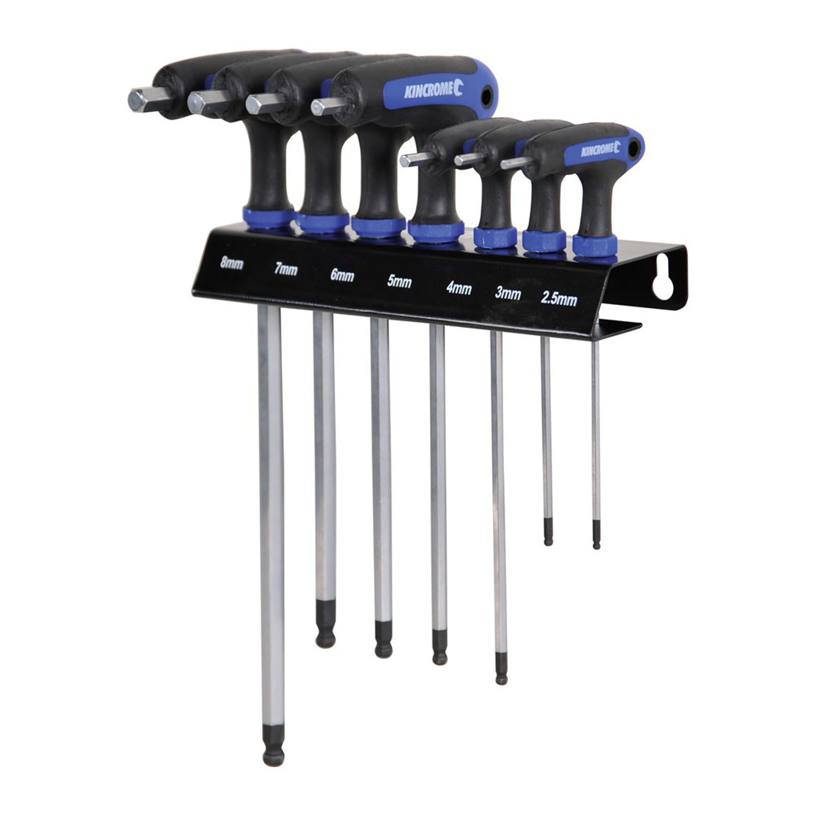 T-handle Hex Key Wrench Set 7 Piece Metric