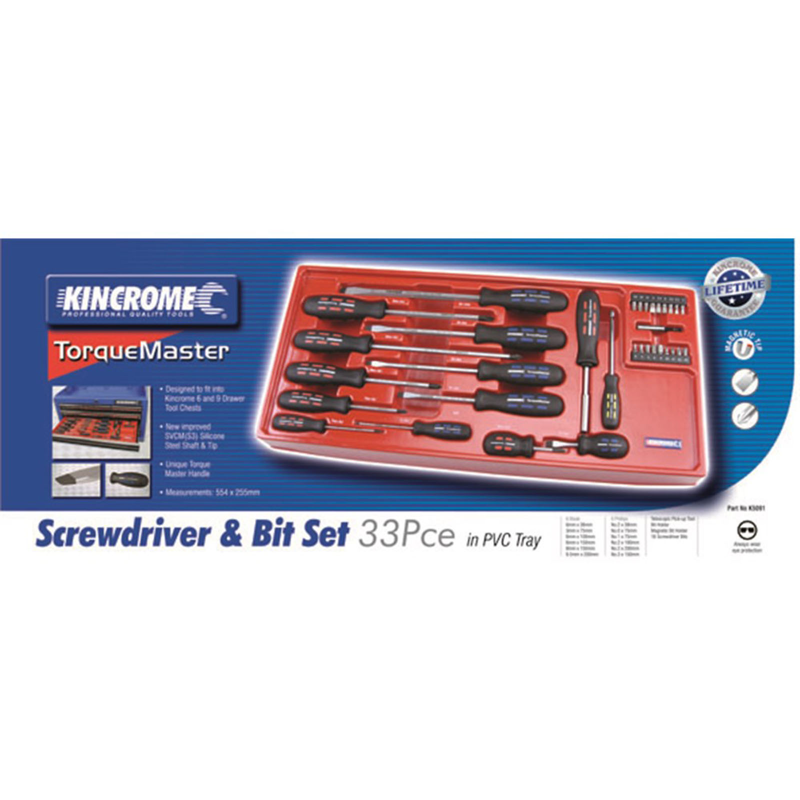 PVC Tray TorqueMaster® Screwdriver Set 33 Piece
