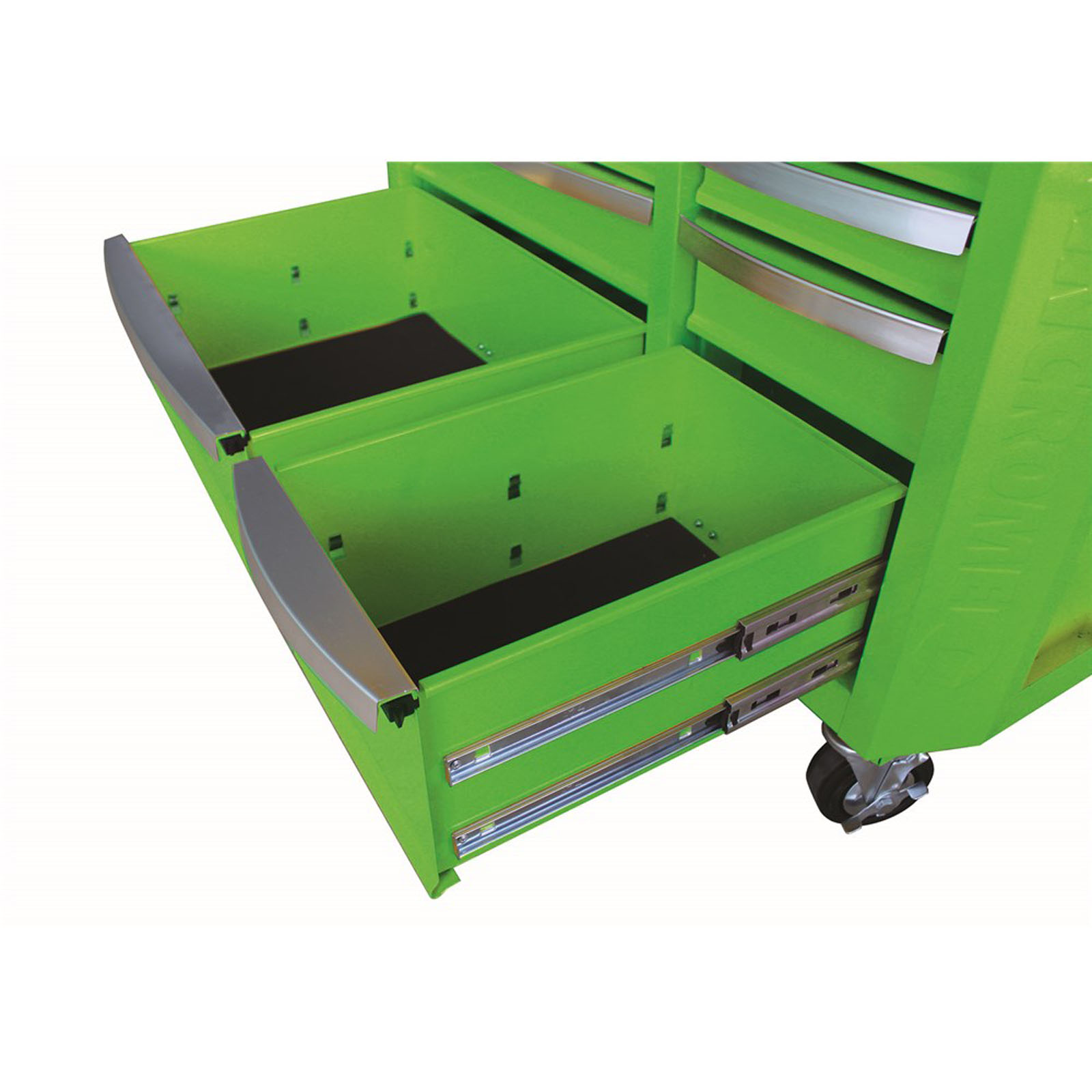CONTOUR Tool Trolley 9 Drawer Green