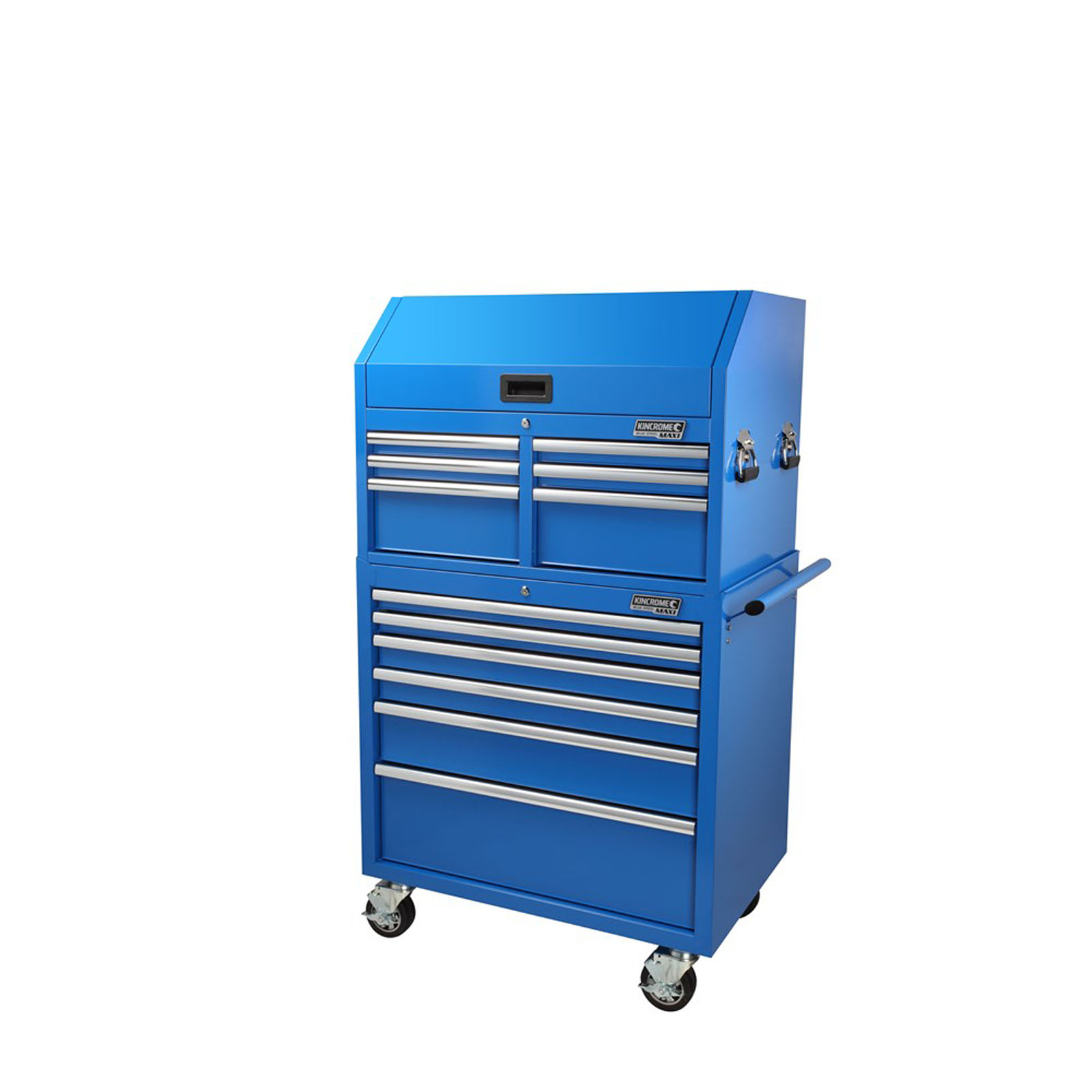 Chest and Trolly Combo 12 Drawer Blue Steel