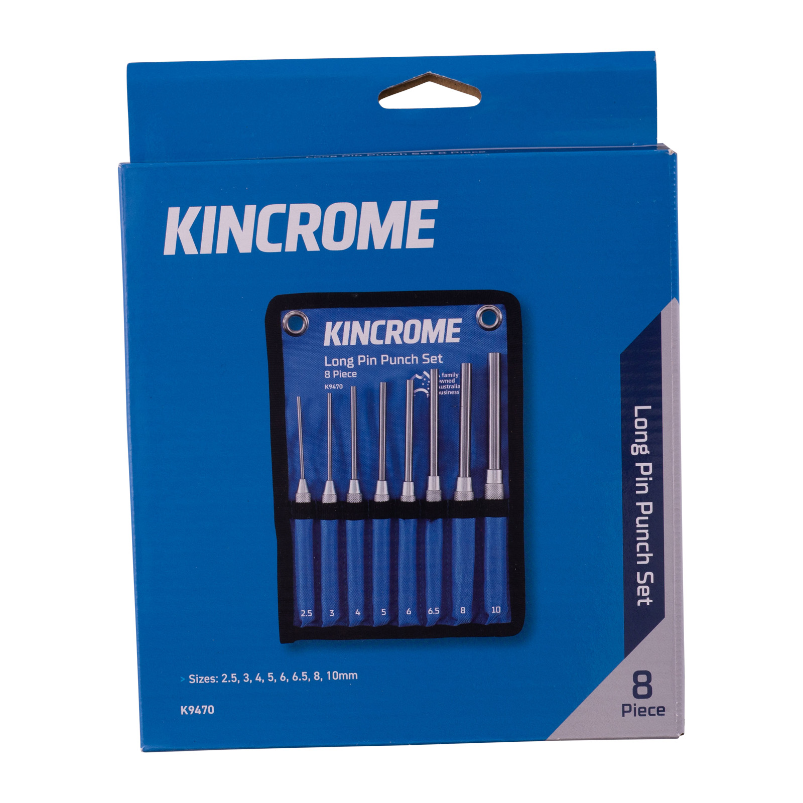 Long Pin Punch Set 8 Piece Kincrome Tools Kincrome