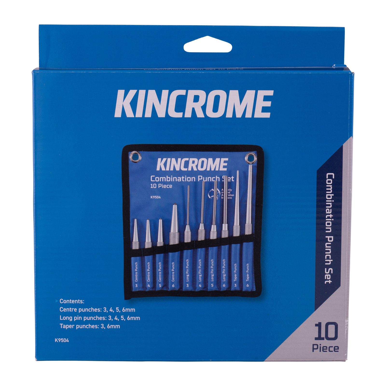 Combination Punch Set 10 Piece Kincrome Tools Kincrome