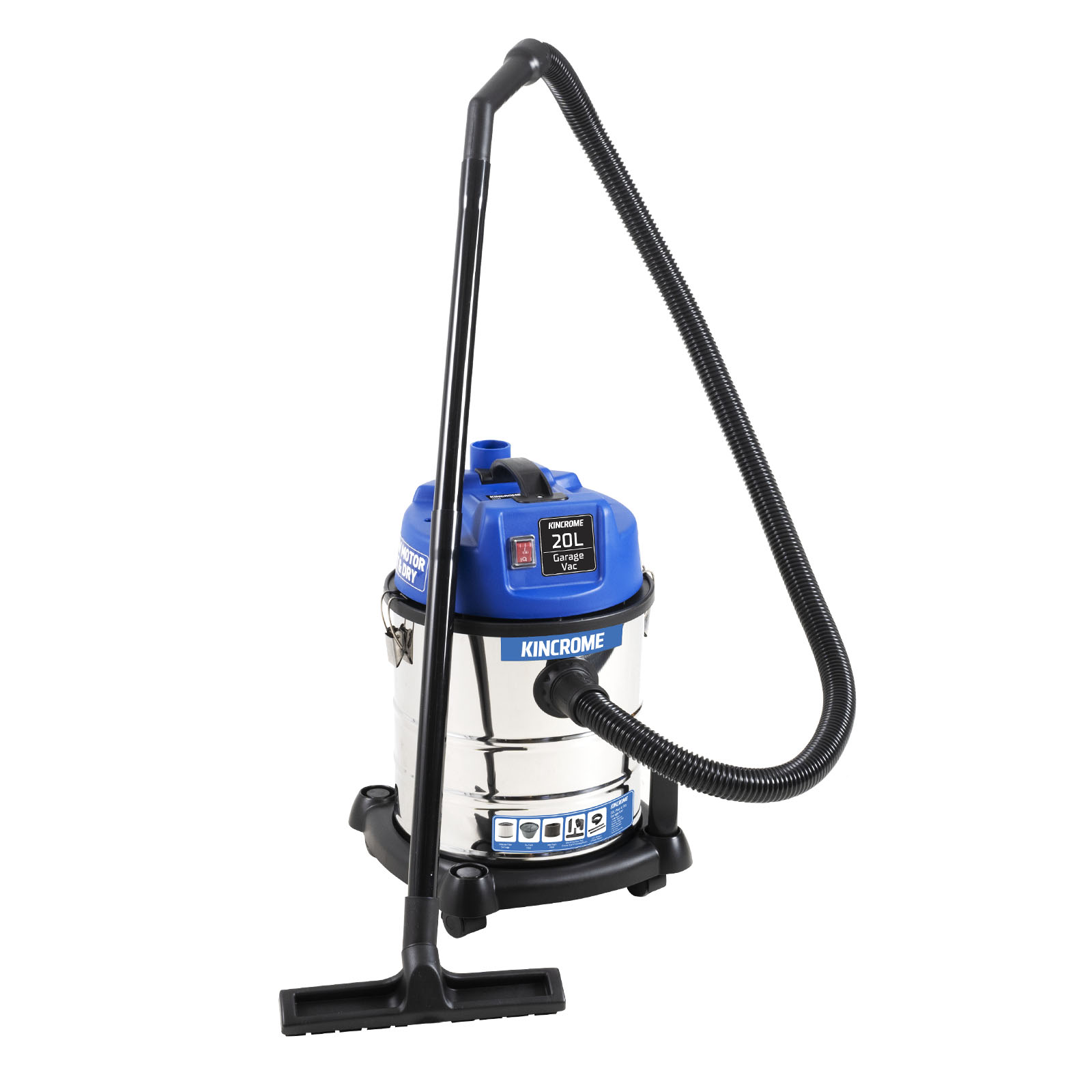 Wet & Dry Garage Vacuum 20L 240V/1250W Kincrome Tools Kincrome
