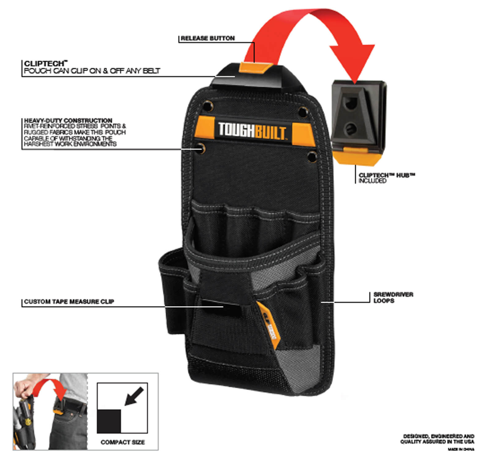 Construction online tool pouch